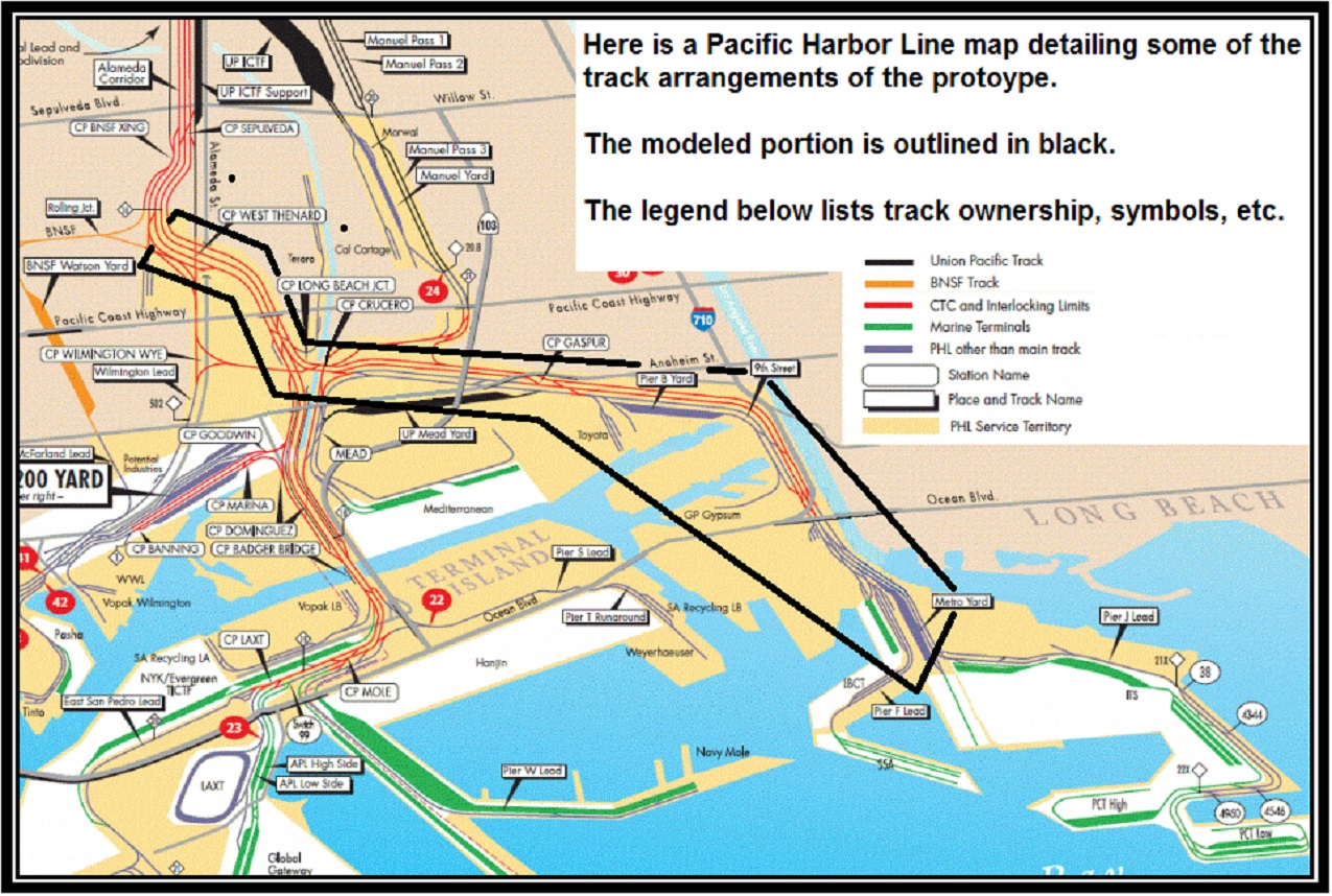 long beach port map